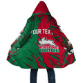 Personalized South Sydney Rabbitohs Cloak Dynamic Lightning Mascot Rugby Australia