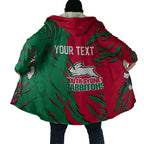 Personalized South Sydney Rabbitohs Cloak Dynamic Lightning Mascot Rugby Australia