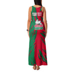 Personalized South Sydney Rabbitohs Family Matching Tank Maxi Dress and Hawaiian Shirt Dynamic Lightning Mascot Rugby Australia