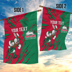 Personalized South Sydney Rabbitohs Garden Flag Dynamic Lightning Mascot Rugby Australia