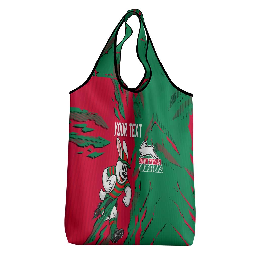 Personalized South Sydney Rabbitohs Grocery Bag Dynamic Lightning Mascot Rugby Australia