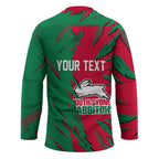 Personalized South Sydney Rabbitohs Hockey Jersey Dynamic Lightning Mascot Rugby Australia