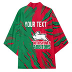 Personalized South Sydney Rabbitohs Kimono Dynamic Lightning Mascot Rugby Australia