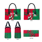 Personalized South Sydney Rabbitohs Leather Bag Dynamic Lightning Mascot Rugby Australia