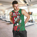 Personalized South Sydney Rabbitohs Men Tank Top Dynamic Lightning Mascot Rugby Australia