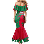 Personalized South Sydney Rabbitohs Mermaid Dress Dynamic Lightning Mascot Rugby Australia