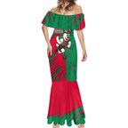 Personalized South Sydney Rabbitohs Mermaid Dress Dynamic Lightning Mascot Rugby Australia