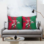 Personalized South Sydney Rabbitohs Pillow Cover Dynamic Lightning Mascot Rugby Australia