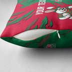 Personalized South Sydney Rabbitohs Pillow Cover Dynamic Lightning Mascot Rugby Australia
