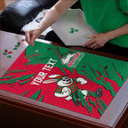 Personalized South Sydney Rabbitohs Puzzle Dynamic Lightning Mascot Rugby Australia