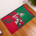 Personalized South Sydney Rabbitohs Rubber Doormat Dynamic Lightning Mascot Rugby Australia