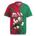 Personalized South Sydney Rabbitohs Rugby Jersey Dynamic Lightning Mascot Rugby Australia