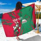 Personalized South Sydney Rabbitohs Sarong Dynamic Lightning Mascot Rugby Australia