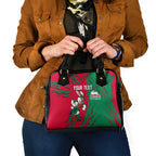 Personalized South Sydney Rabbitohs Shoulder Handbag Dynamic Lightning Mascot Rugby Australia