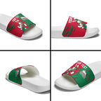 Personalized South Sydney Rabbitohs Slide Sandals Dynamic Lightning Mascot Rugby Australia