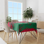 Personalized South Sydney Rabbitohs Tablecloth Dynamic Lightning Mascot Rugby Australia