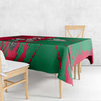Personalized South Sydney Rabbitohs Tablecloth Dynamic Lightning Mascot Rugby Australia