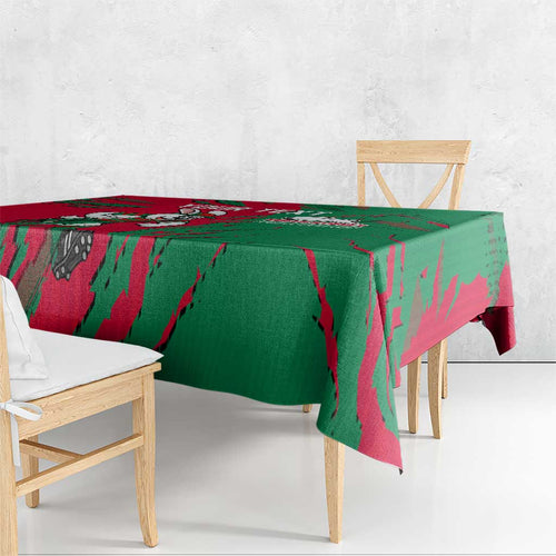 Personalized South Sydney Rabbitohs Tablecloth Dynamic Lightning Mascot Rugby Australia
