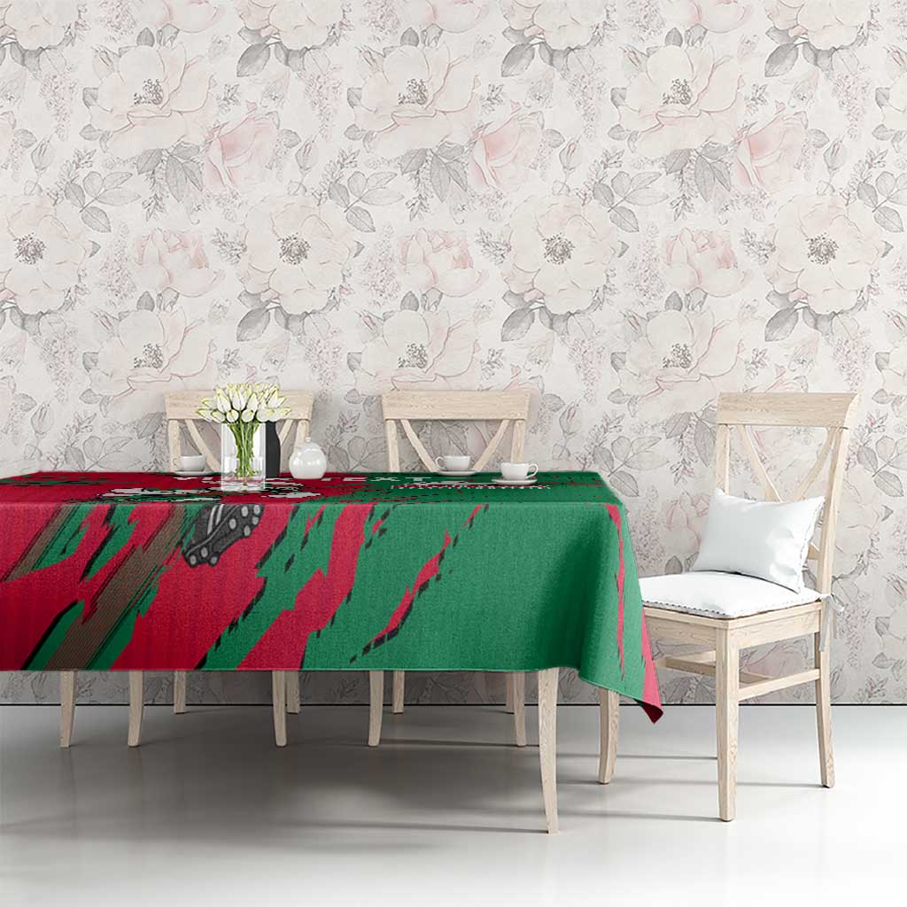 Personalized South Sydney Rabbitohs Tablecloth Dynamic Lightning Mascot Rugby Australia