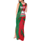Personalized South Sydney Rabbitohs Tank Maxi Dress Dynamic Lightning Mascot Rugby Australia