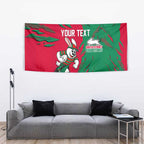 Personalized South Sydney Rabbitohs Tapestry Dynamic Lightning Mascot Rugby Australia