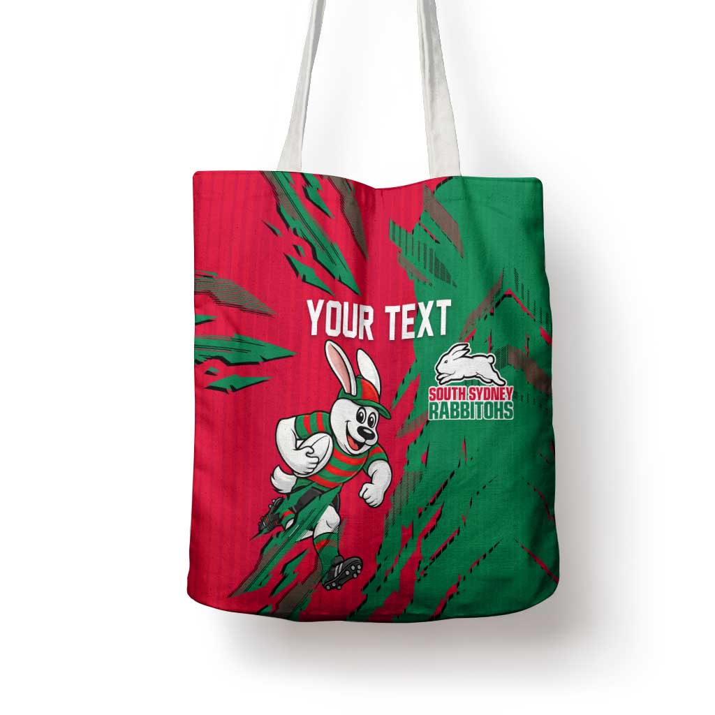 Personalized South Sydney Rabbitohs Tote Bag Dynamic Lightning Mascot Rugby Australia