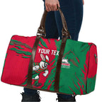 Personalized South Sydney Rabbitohs Travel Bag Dynamic Lightning Mascot Rugby Australia