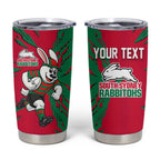 Personalized South Sydney Rabbitohs Tumbler Cup Dynamic Lightning Mascot Rugby Australia