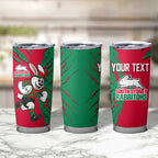 Personalized South Sydney Rabbitohs Tumbler Cup Dynamic Lightning Mascot Rugby Australia