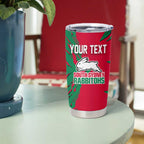 Personalized South Sydney Rabbitohs Tumbler Cup Dynamic Lightning Mascot Rugby Australia