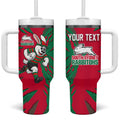 Personalized South Sydney Rabbitohs Tumbler With Handle Dynamic Lightning Mascot Rugby Australia