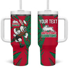 Personalized South Sydney Rabbitohs Tumbler With Handle Dynamic Lightning Mascot Rugby Australia
