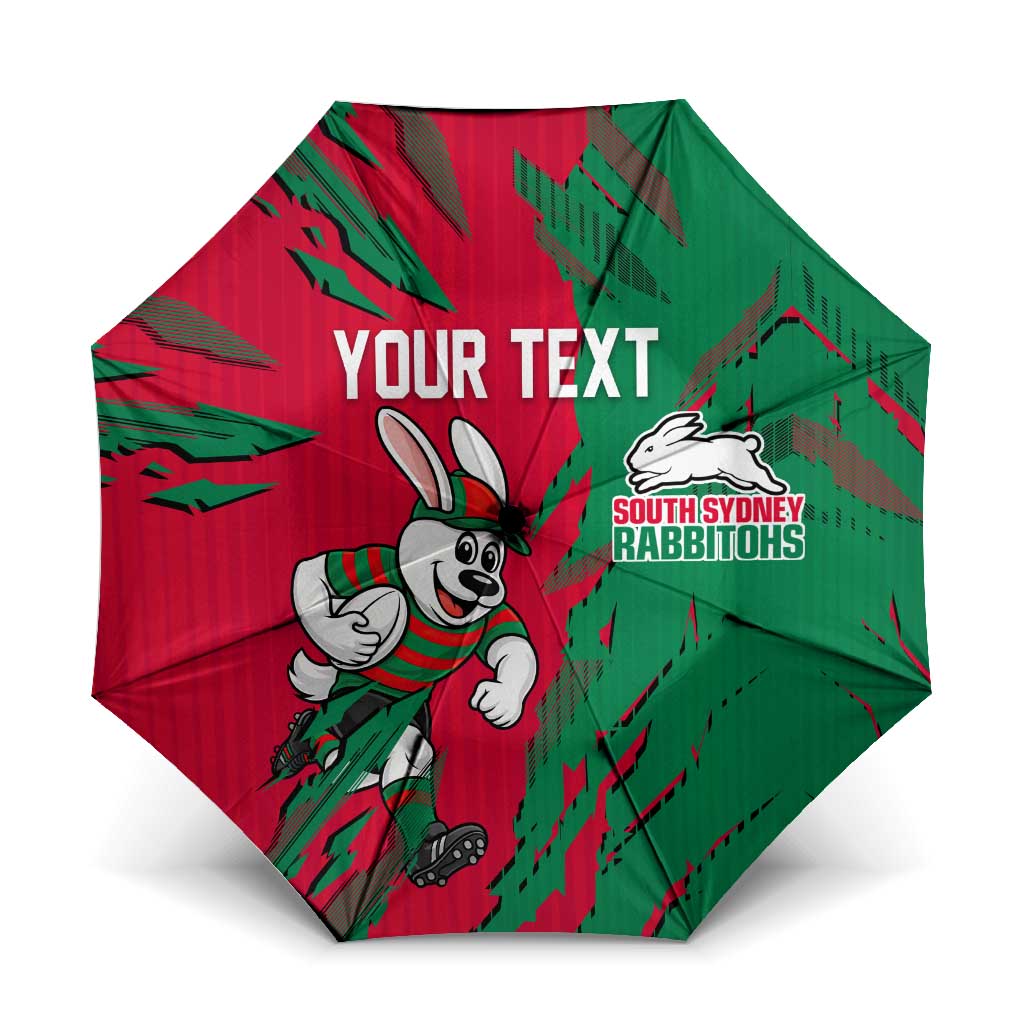Personalized South Sydney Rabbitohs Umbrella Dynamic Lightning Mascot Rugby Australia