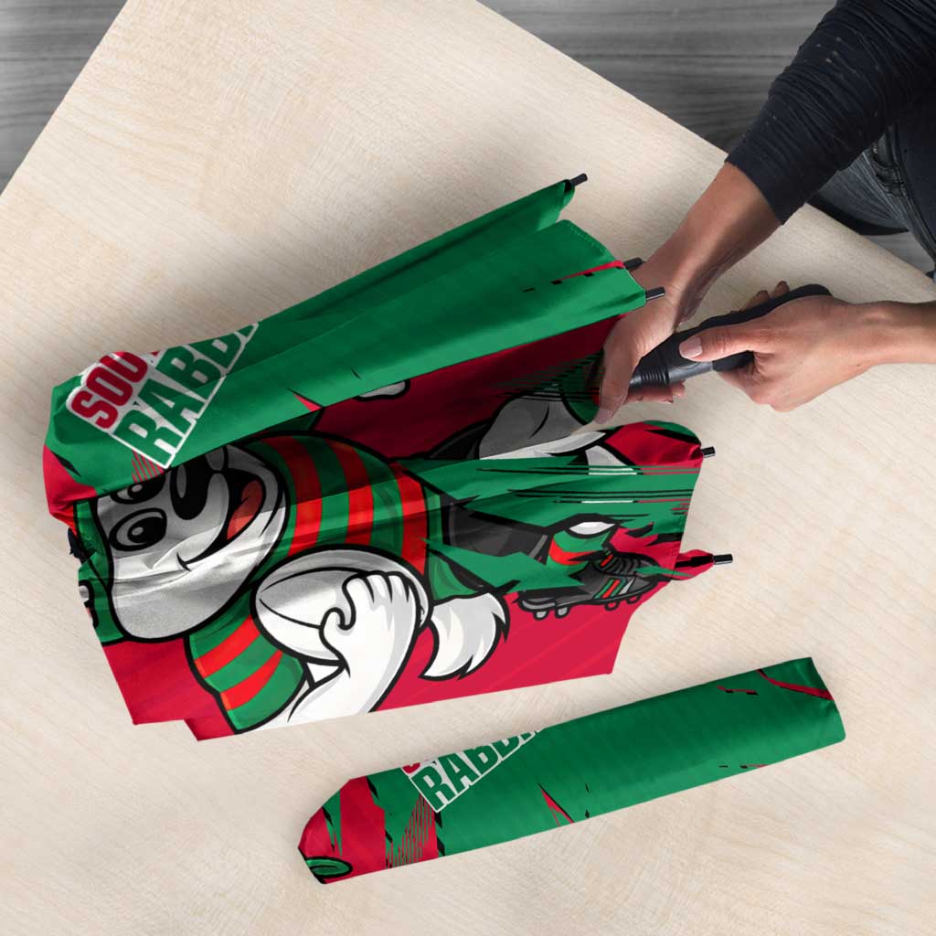 Personalized South Sydney Rabbitohs Umbrella Dynamic Lightning Mascot Rugby Australia