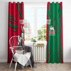 Personalized South Sydney Rabbitohs Window Curtain Dynamic Lightning Mascot Rugby Australia