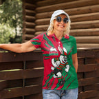 Personalized South Sydney Rabbitohs Women Polo Shirt Dynamic Lightning Mascot Rugby Australia