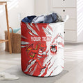 Personalized St. George Illawarra Dragons Laundry Basket Dynamic Lightning Mascot Rugby Australia