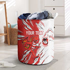 Personalized St. George Illawarra Dragons Laundry Basket Dynamic Lightning Mascot Rugby Australia