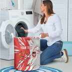 Personalized St. George Illawarra Dragons Laundry Basket Dynamic Lightning Mascot Rugby Australia