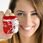 Personalized St. George Illawarra Dragons AirPods Case Dynamic Lightning Mascot Rugby Australia