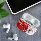 Personalized St. George Illawarra Dragons AirPods Case Dynamic Lightning Mascot Rugby Australia