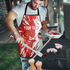 Personalized St. George Illawarra Dragons Apron Dynamic Lightning Mascot Rugby Australia