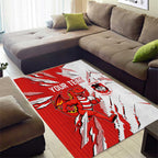 Personalized St. George Illawarra Dragons Area Rug Dynamic Lightning Mascot Rugby Australia