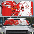 Personalized St. George Illawarra Dragons Auto Sun Shade Dynamic Lightning Mascot Rugby Australia