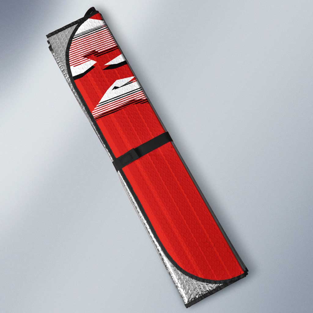 Personalized St. George Illawarra Dragons Auto Sun Shade Dynamic Lightning Mascot Rugby Australia