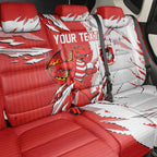 Personalized St. George Illawarra Dragons Back Car Seat Cover Dynamic Lightning Mascot Rugby Australia