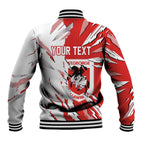 Personalized St. George Illawarra Dragons Baseball Jacket Dynamic Lightning Mascot Rugby Australia
