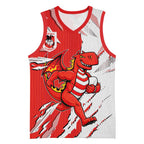 Personalized St. George Illawarra Dragons Basketball Jersey Dynamic Lightning Mascot Rugby Australia
