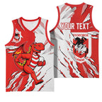 Personalized St. George Illawarra Dragons Basketball Jersey Dynamic Lightning Mascot Rugby Australia