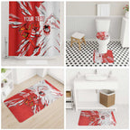Personalized St. George Illawarra Dragons Bathroom Set Dynamic Lightning Mascot Rugby Australia